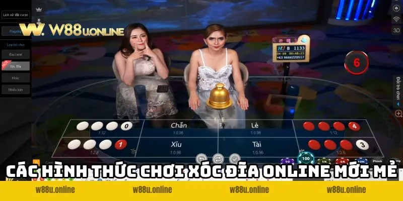 Các hình thức chơi Xóc đĩa online W88 mới mẻ